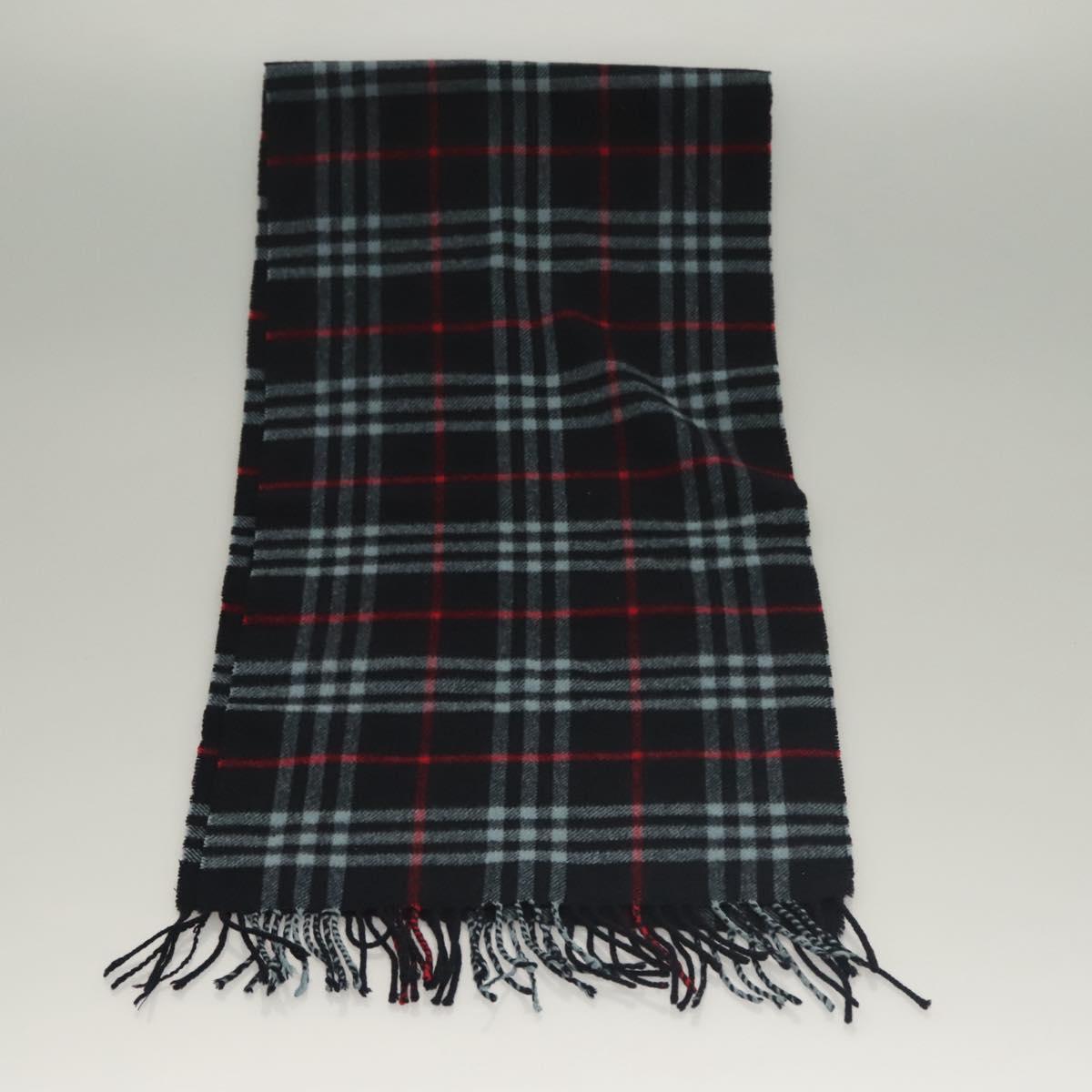 Burberrys Nova Check Scarf Cashmere Navy Auth am8657