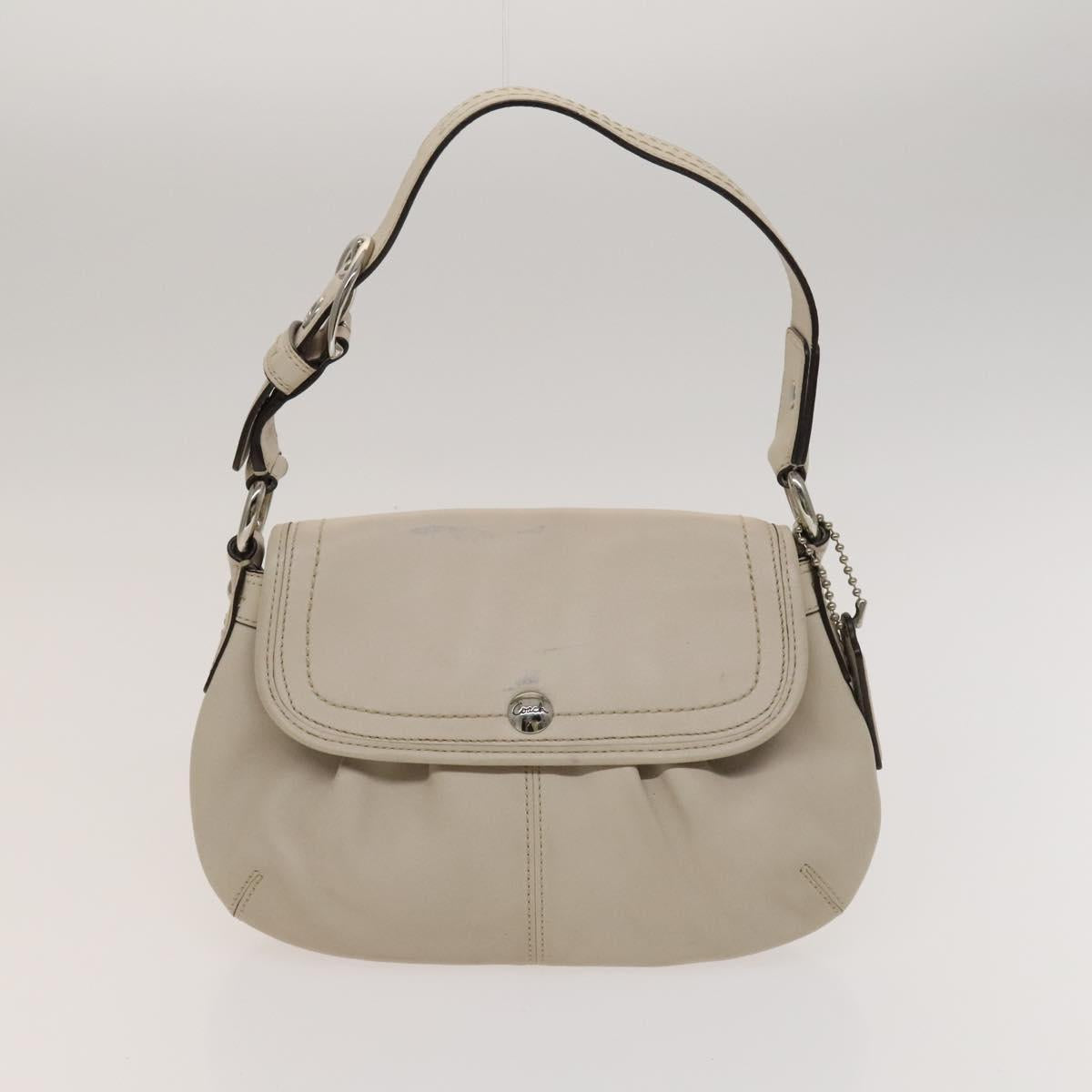 Coach Shoulder Bag Leather 2Set Brown Light Beige Auth am8664