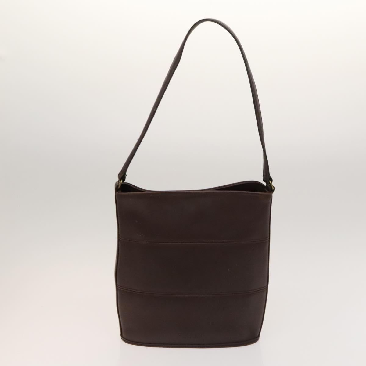 Coach Shoulder Bag Leather 2Set Brown Light Beige Auth am8664