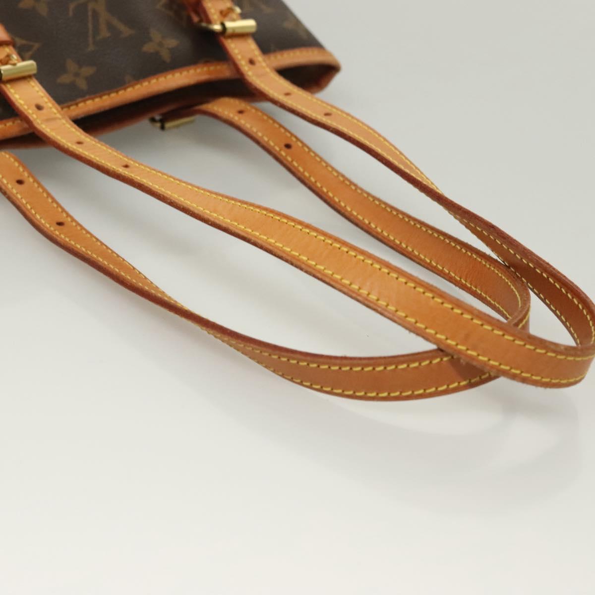 LOUIS VUITTON Monogram Bucket PM Shoulder Bag M42238 LV Auth am8679