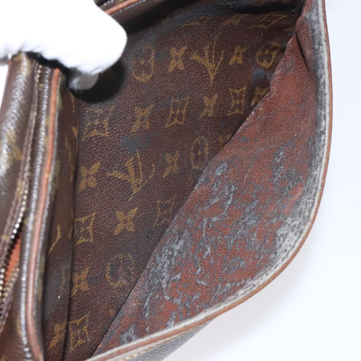 LOUIS VUITTON Monogram Compiegne 28 Clutch Bag M51845 LV Auth am8680