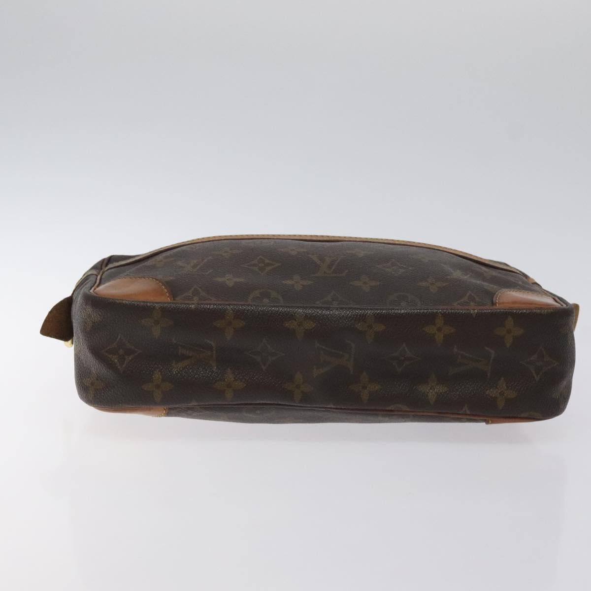 LOUIS VUITTON Monogram Compiegne 28 Clutch Bag M51845 LV Auth am8680