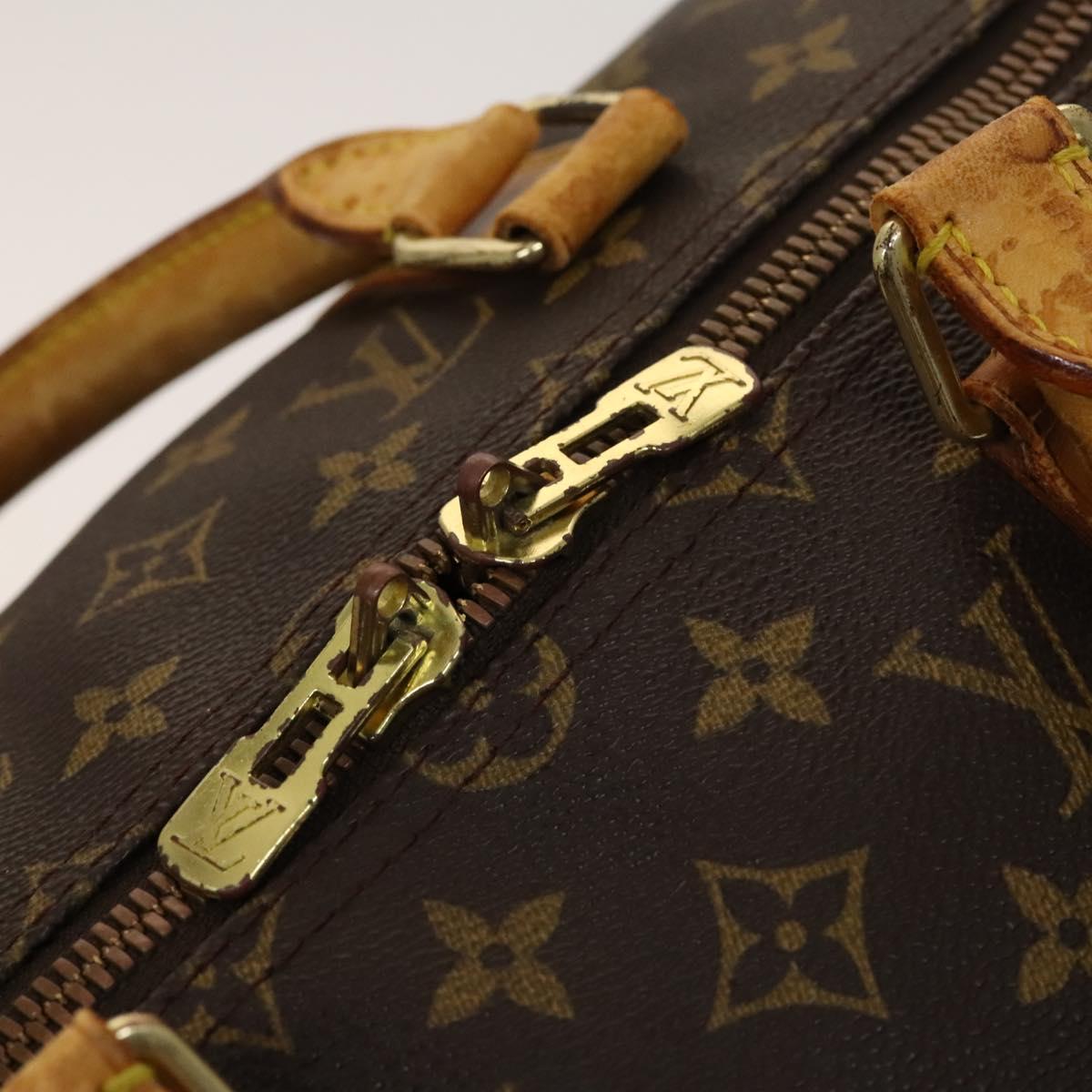 LOUIS VUITTON Monogram Keepall Bandouliere 50 Boston Bag M41416 LV Auth am8704