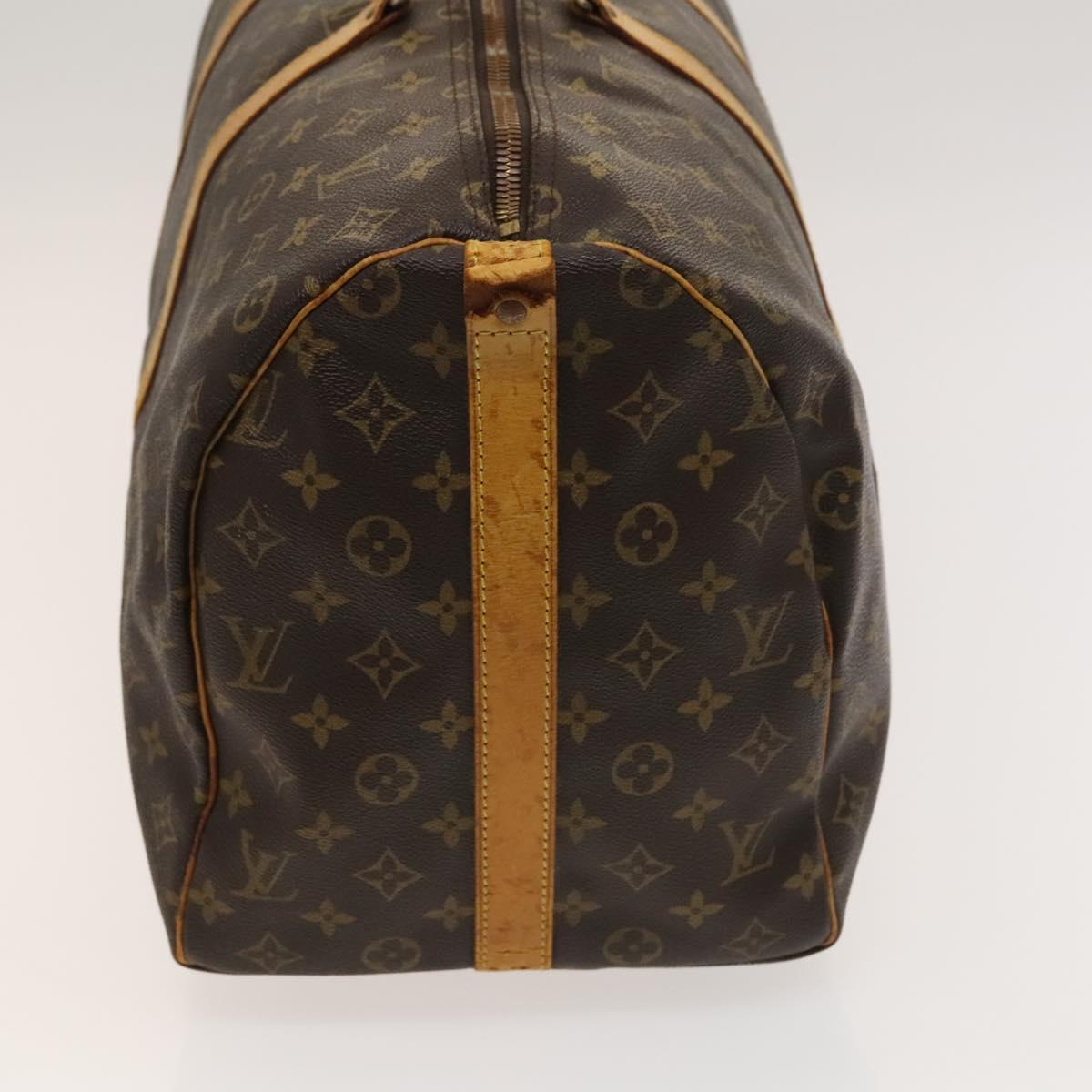 LOUIS VUITTON Monogram Keepall Bandouliere 50 Boston Bag M41416 LV Auth am8704