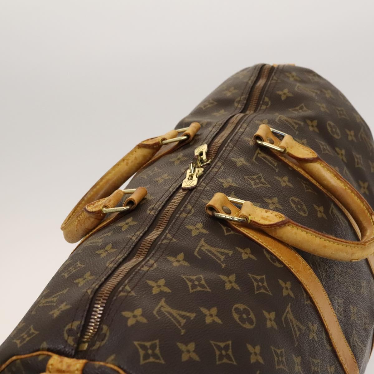 LOUIS VUITTON Monogram Keepall Bandouliere 50 Boston Bag M41416 LV Auth am8704