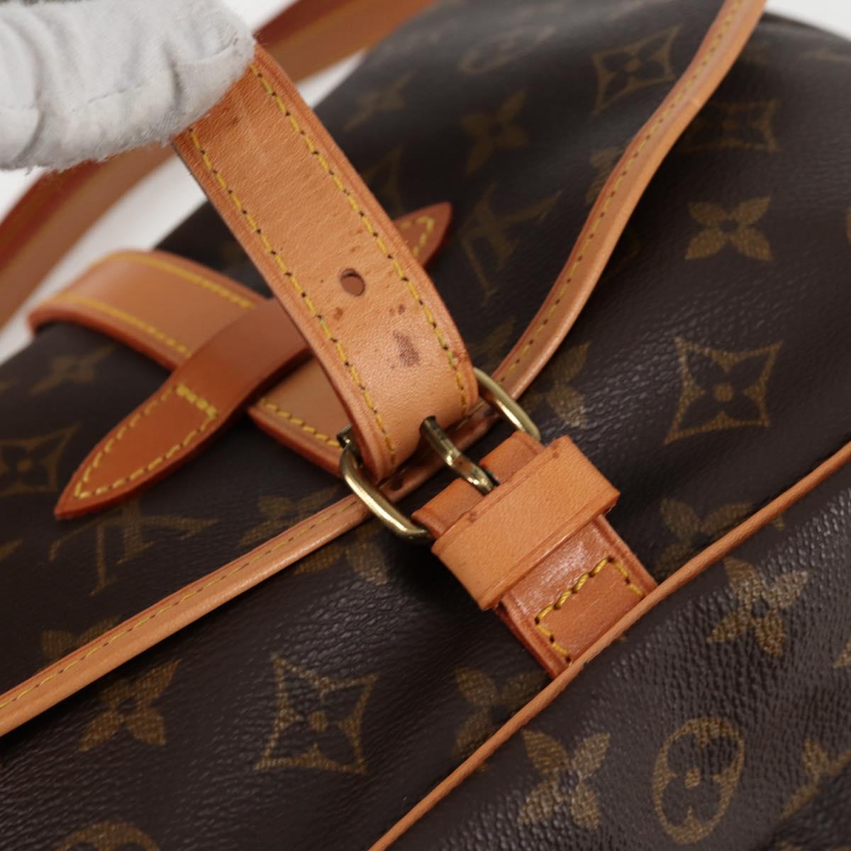 LOUIS VUITTON Monogram Saumur 30 Shoulder Bag M42256 LV Auth am8738V