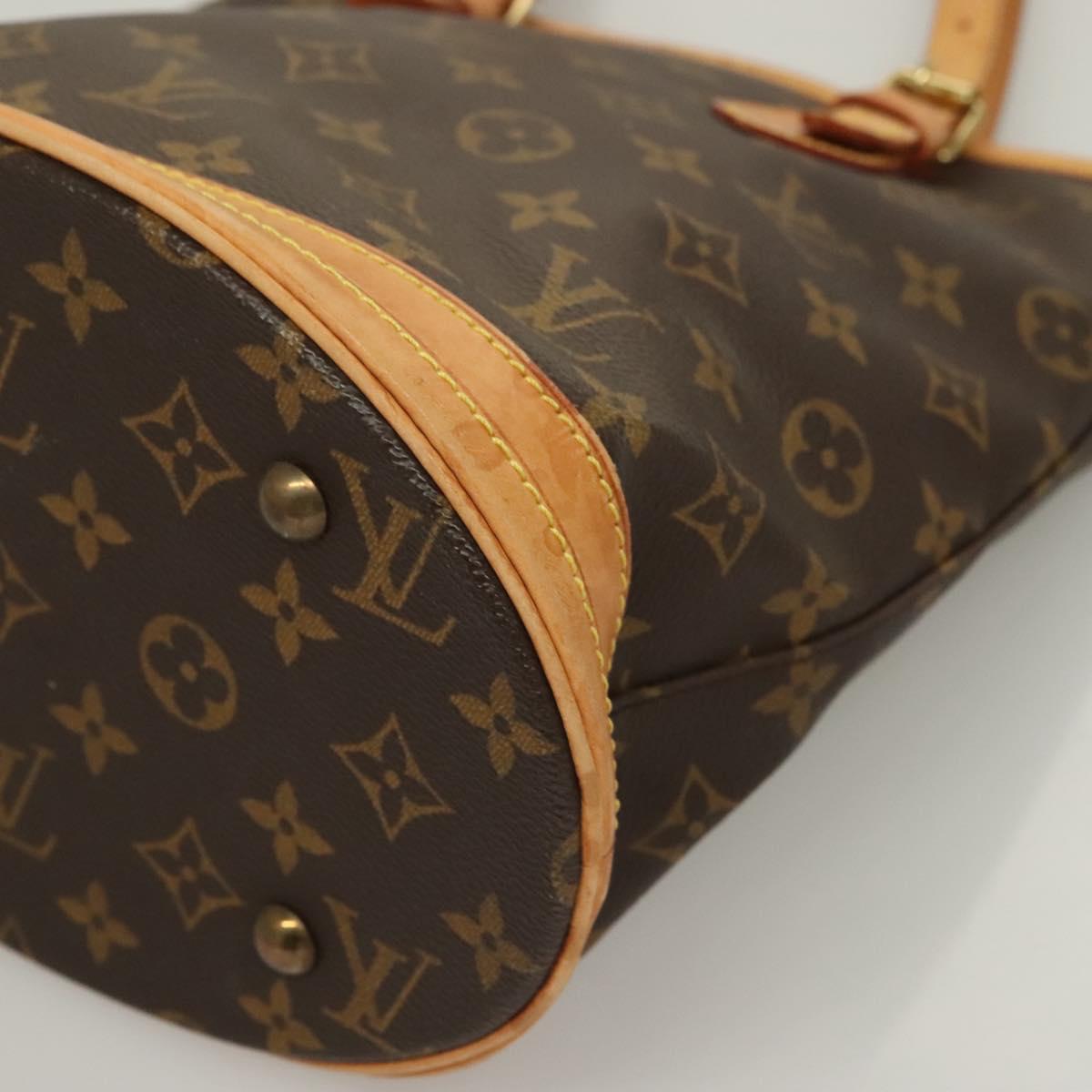LOUIS VUITTON Monogram Bucket PM Shoulder Bag M42238 LV Auth am8755