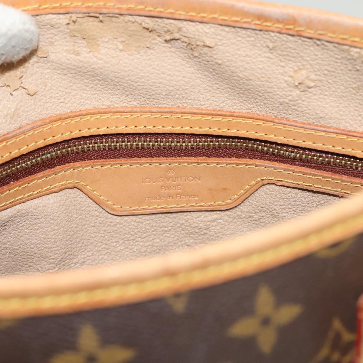 LOUIS VUITTON Monogram Bucket PM Shoulder Bag M42238 LV Auth am8755