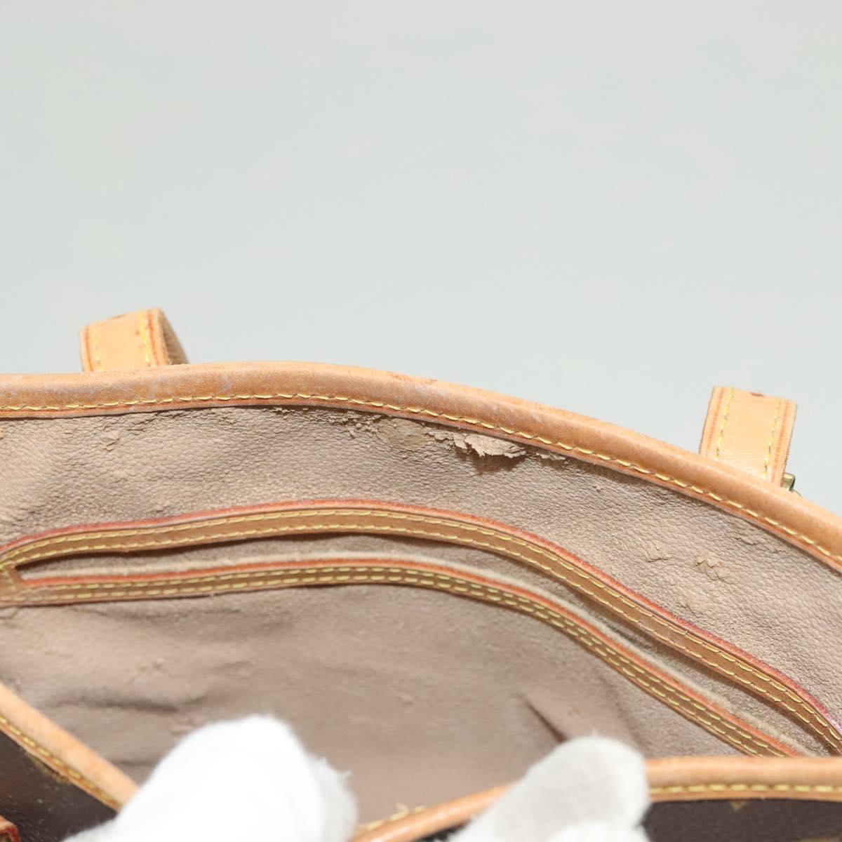 LOUIS VUITTON Monogram Bucket PM Shoulder Bag M42238 LV Auth am8755