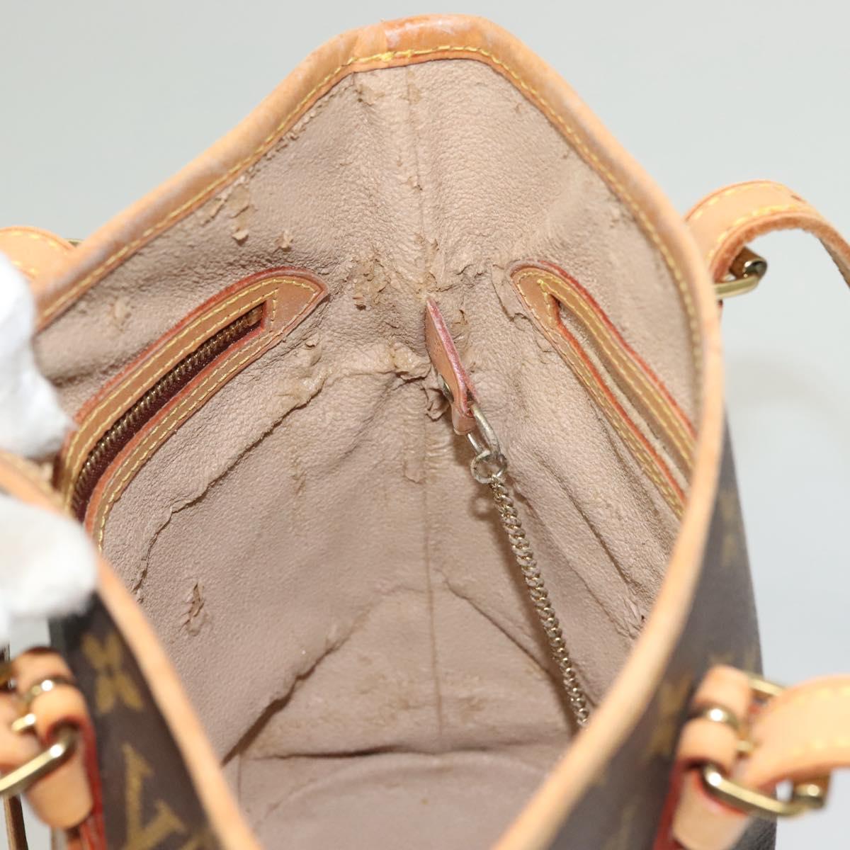 LOUIS VUITTON Monogram Bucket PM Shoulder Bag M42238 LV Auth am8755