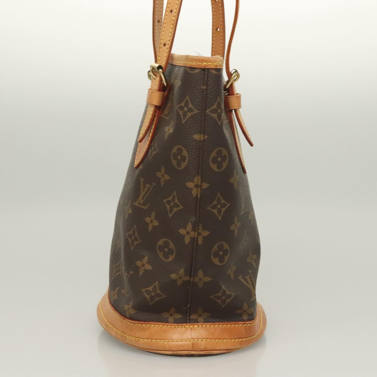 LOUIS VUITTON Monogram Bucket PM Shoulder Bag M42238 LV Auth am8755