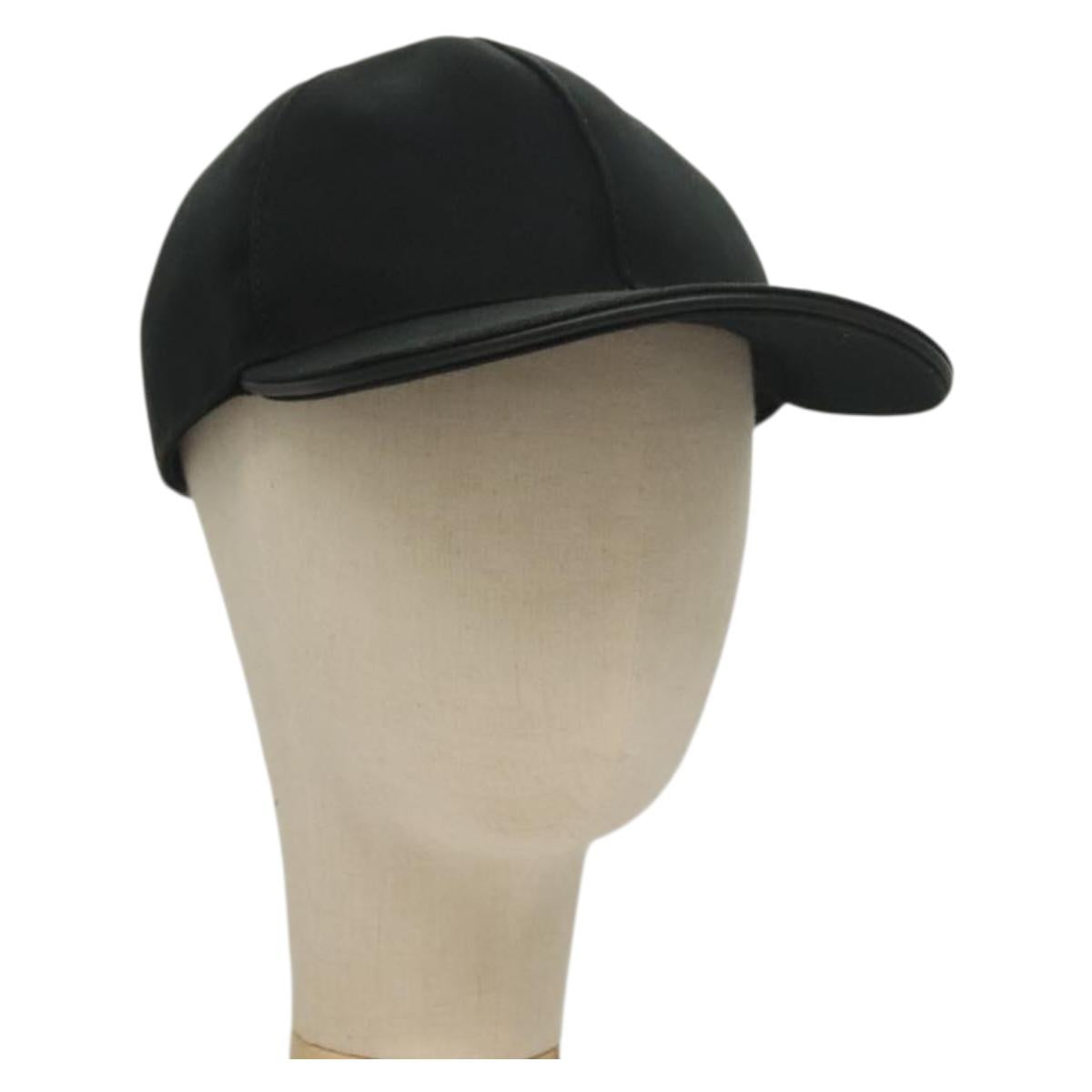 GUCCI Web Sherry Line Cap Canvas L Black Red Green Auth am8766