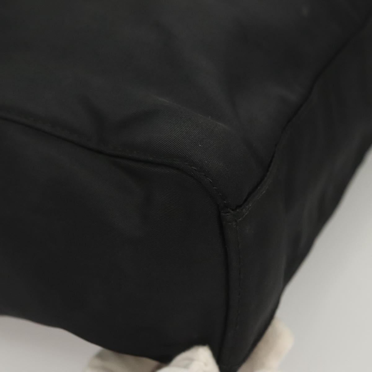 PRADA Hand Bag Nylon Black Clear Auth am8816