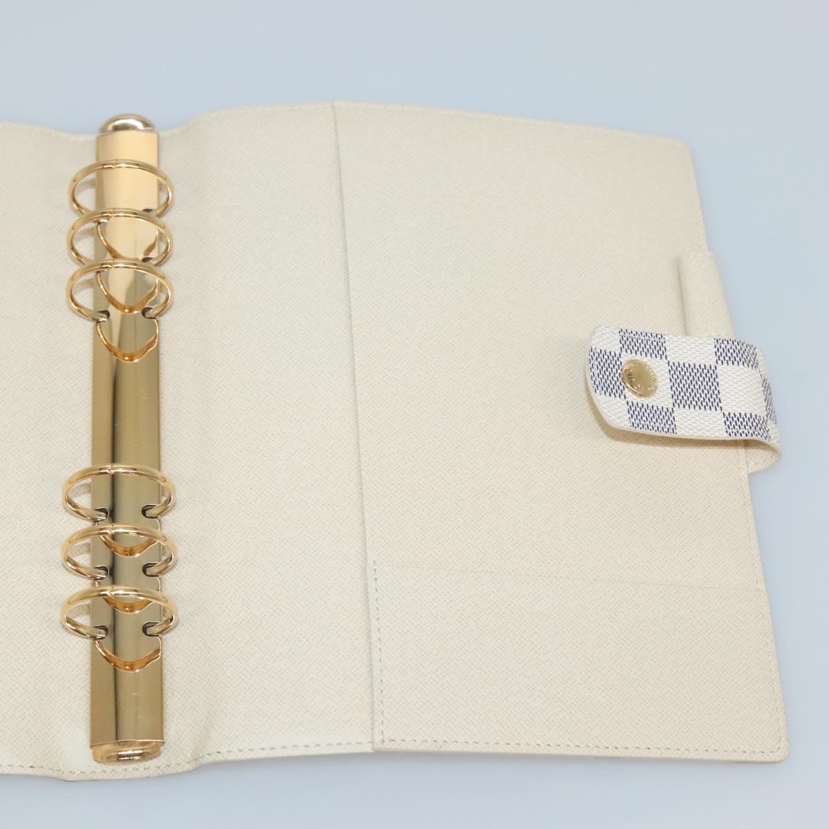 LOUIS VUITTON Damier Azur Agenda GM Day Planner Cover R20708 LV Auth am8863V