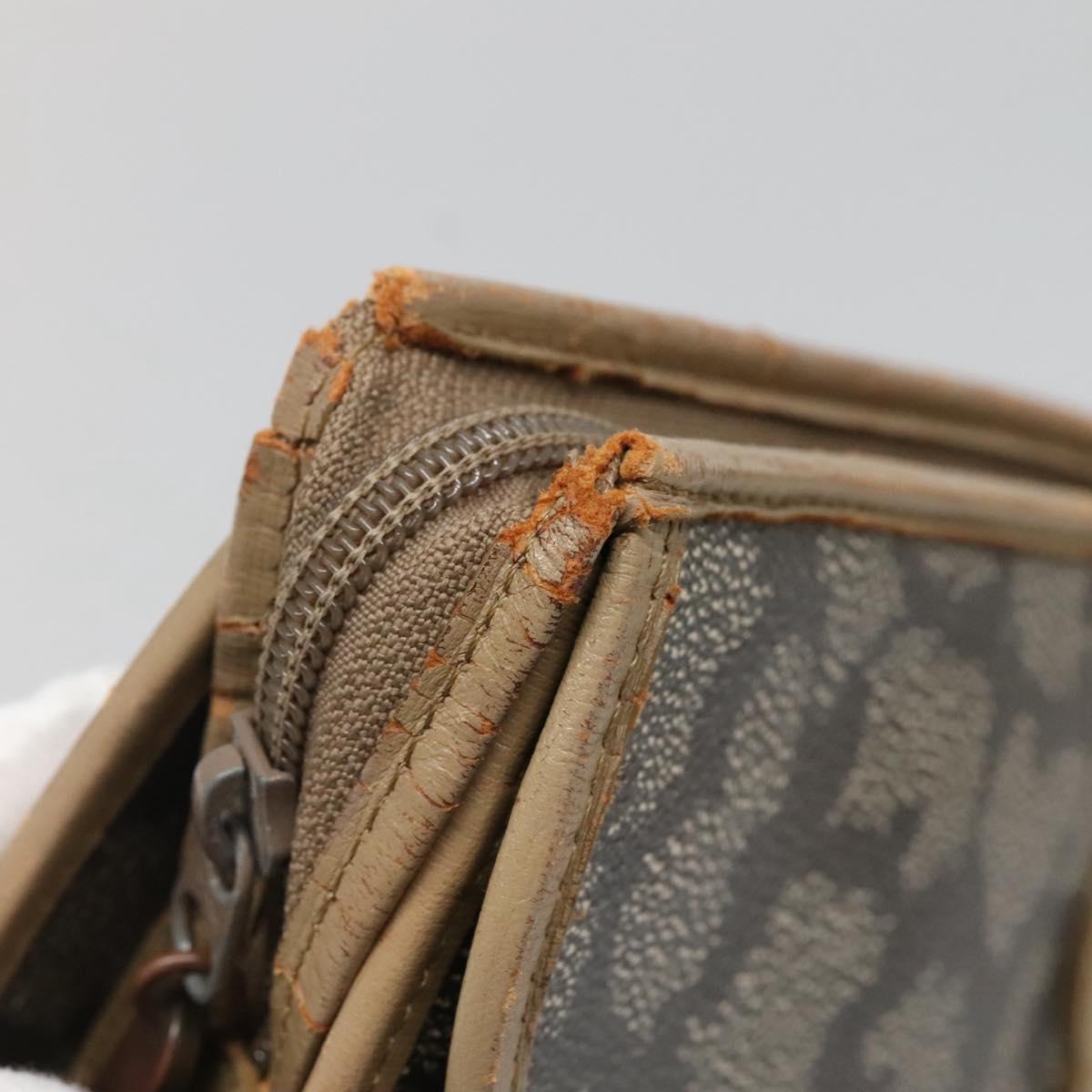 SAINT LAURENT Clutch Bag 2Set Beige Brown gold Auth am8873