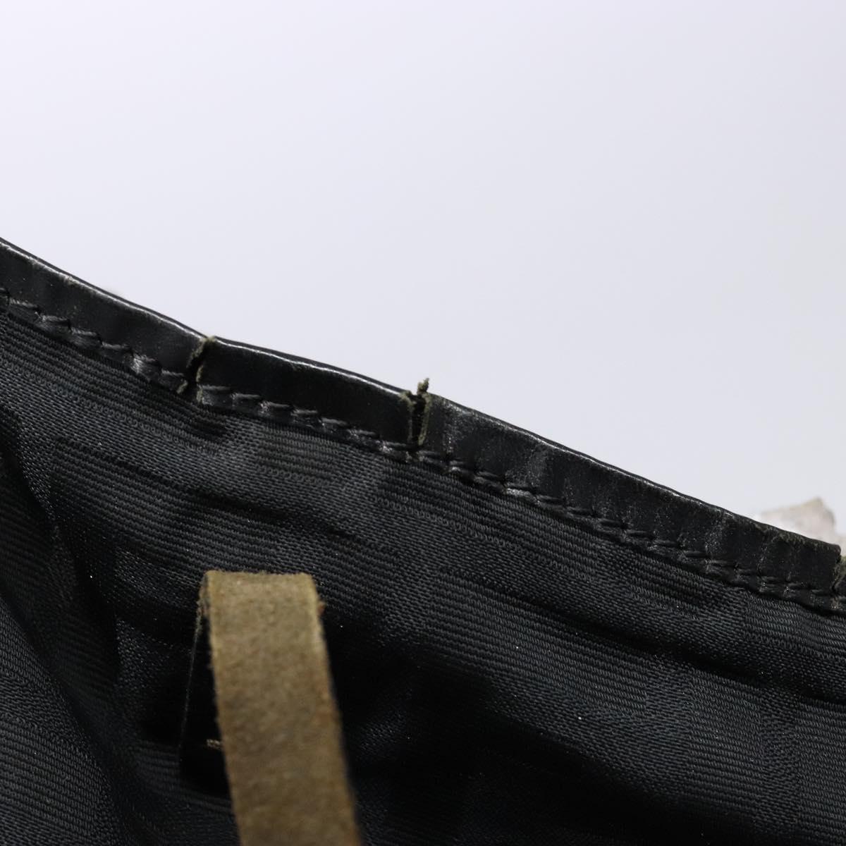 FENDI Zucca Canvas Tote Bag Black Auth am8881