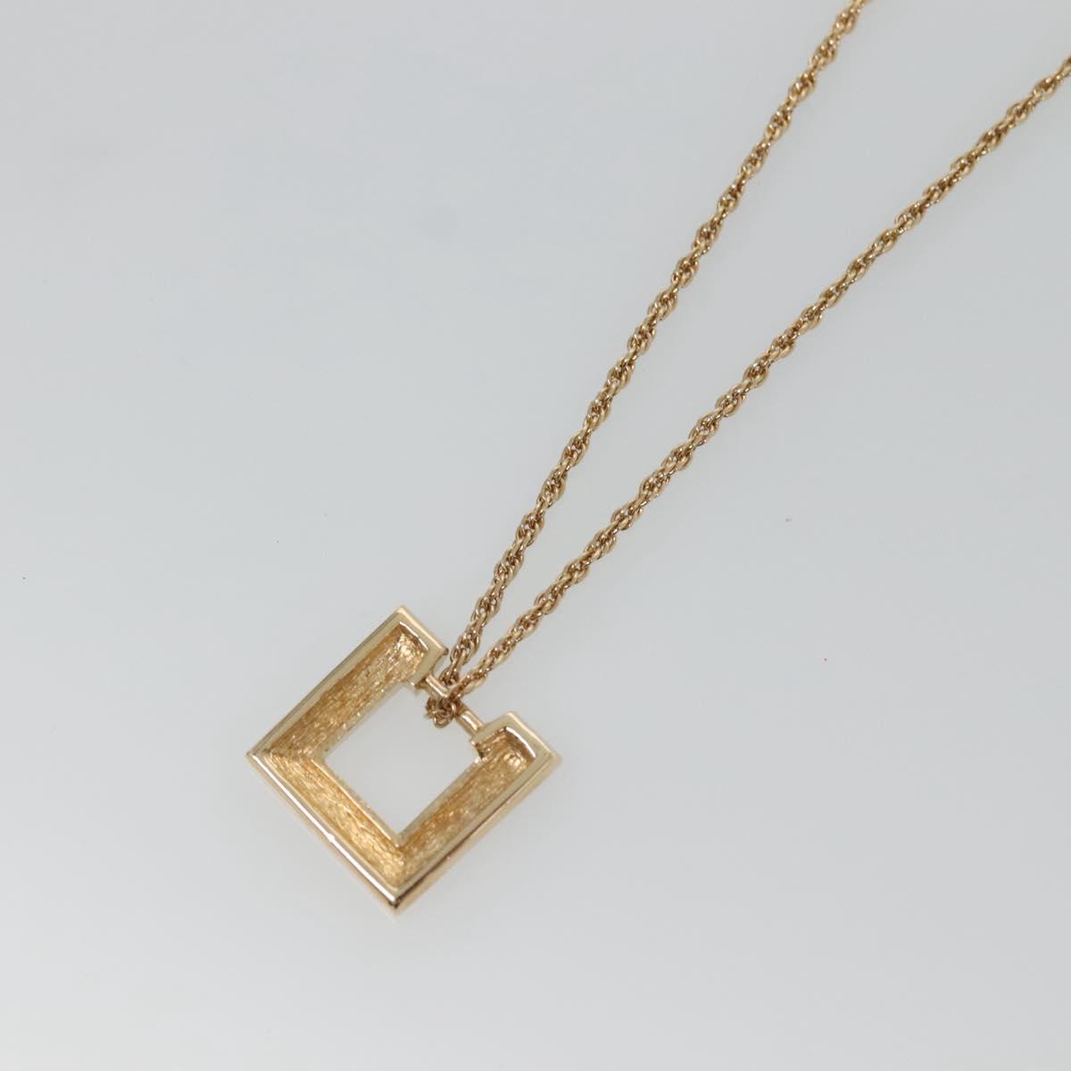 Christian Dior 6 Change Earring Necklace Metal Gold Auth am8887