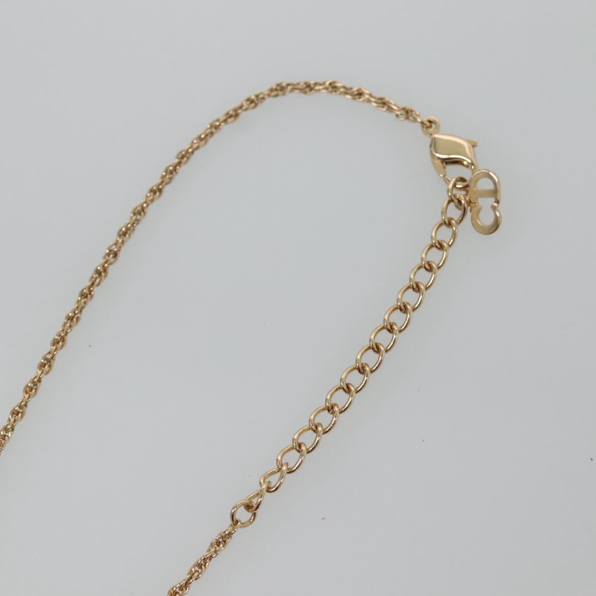 Christian Dior 6 Change Earring Necklace Metal Gold Auth am8887