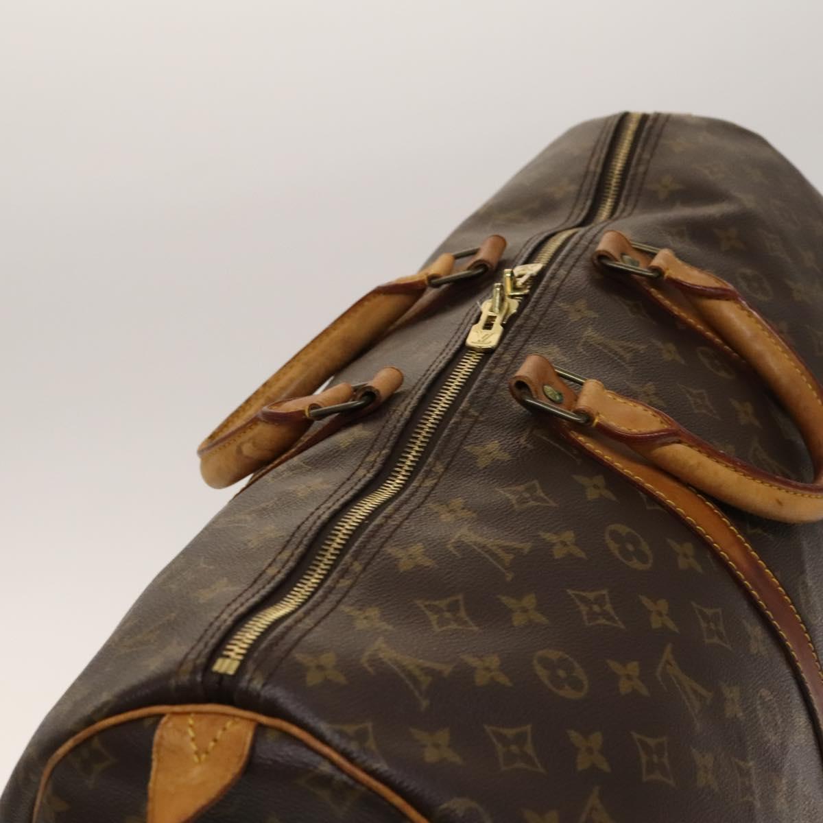 LOUIS VUITTON Monogram Keepall 55 Boston Bag M41424 LV Auth am8907