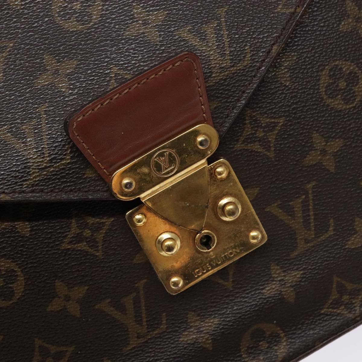 LOUIS VUITTON Monogram Porte Documents Bandouliere Bag M53338 LV Auth am8908