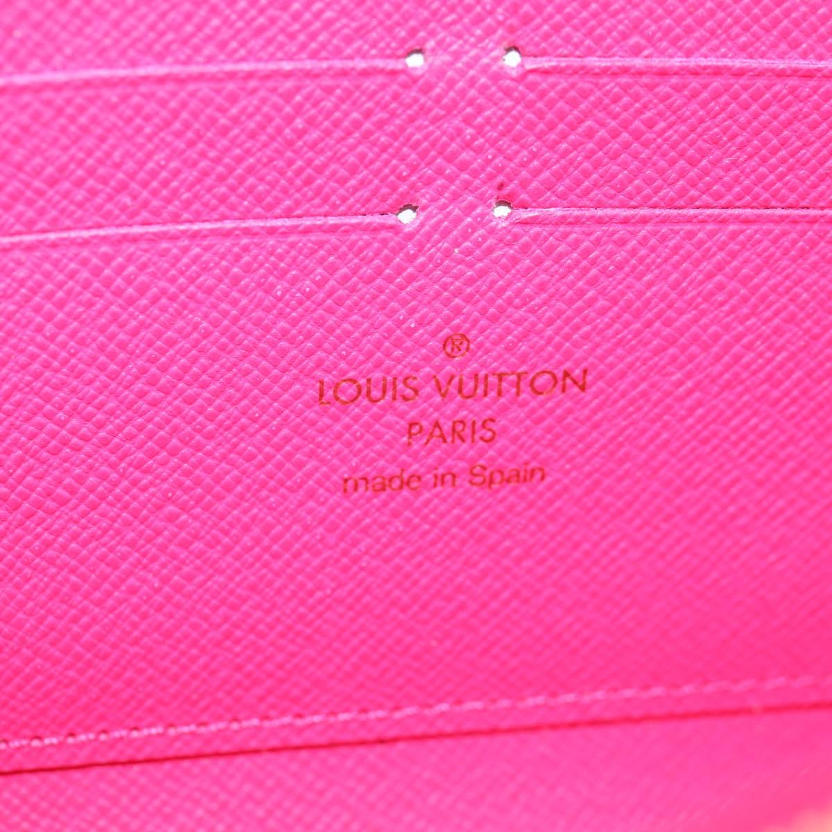 LOUIS VUITTON Monogram Multicolor Zippy Wallet Wallet Black M60243 Auth am8910V