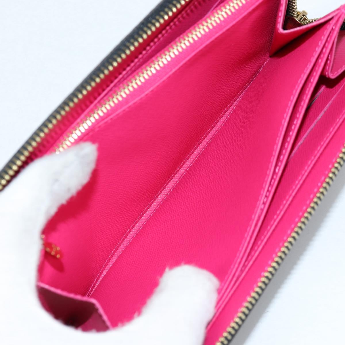 LOUIS VUITTON Monogram Multicolor Zippy Wallet Wallet Black M60243 Auth am8910V