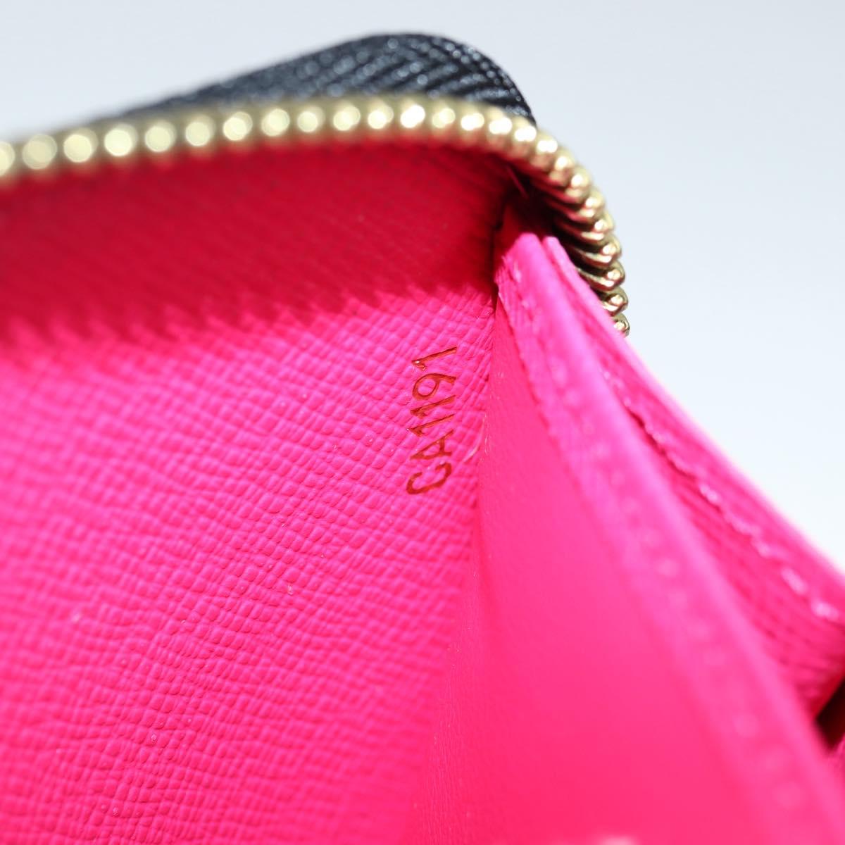 LOUIS VUITTON Monogram Multicolor Zippy Wallet Wallet Black M60243 Auth am8910V