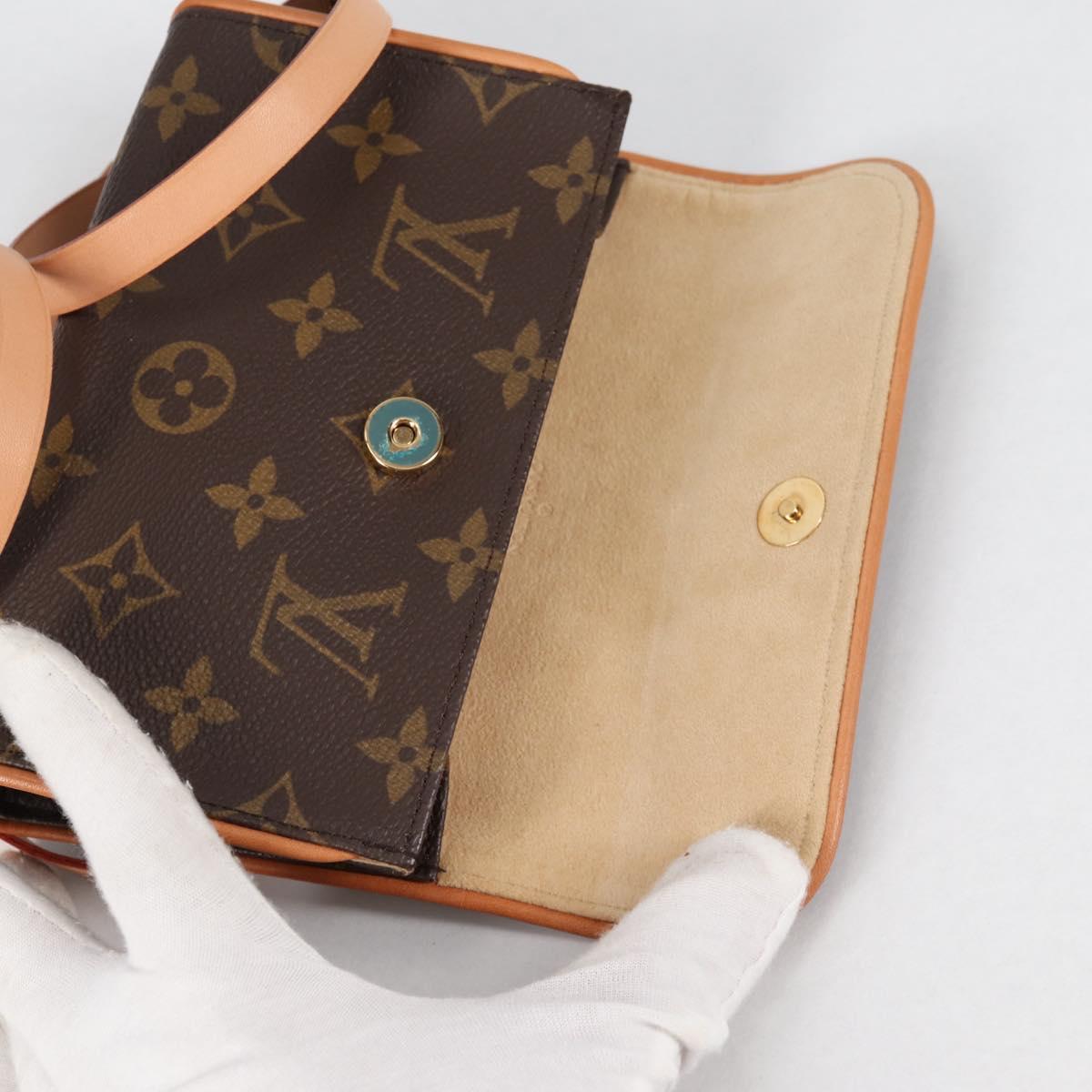 LOUIS VUITTON Monogram Pochette Florentine Waist Bag M51855 LV Auth am8911V