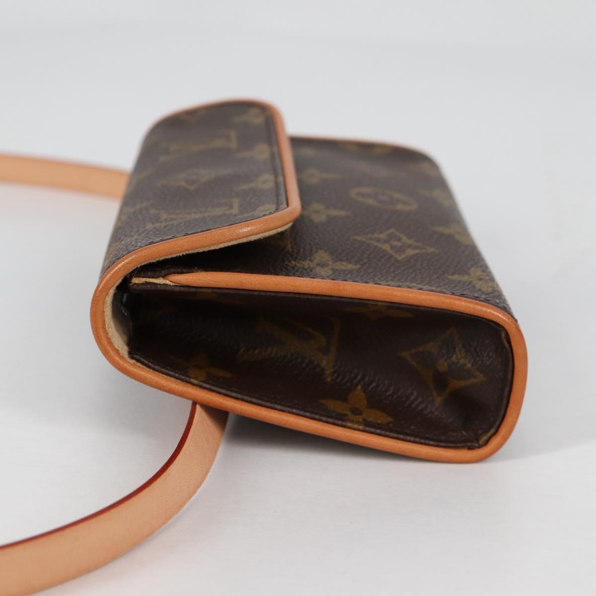 LOUIS VUITTON Monogram Pochette Florentine Waist Bag M51855 LV Auth am8911V