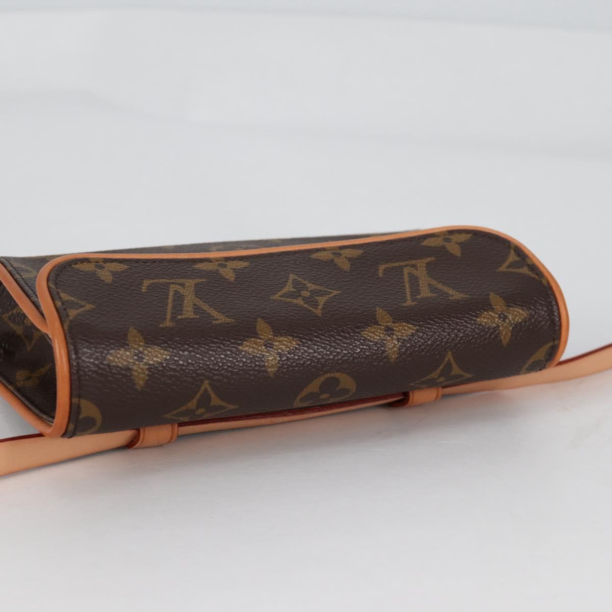 LOUIS VUITTON Monogram Pochette Florentine Waist Bag M51855 LV Auth am8911V