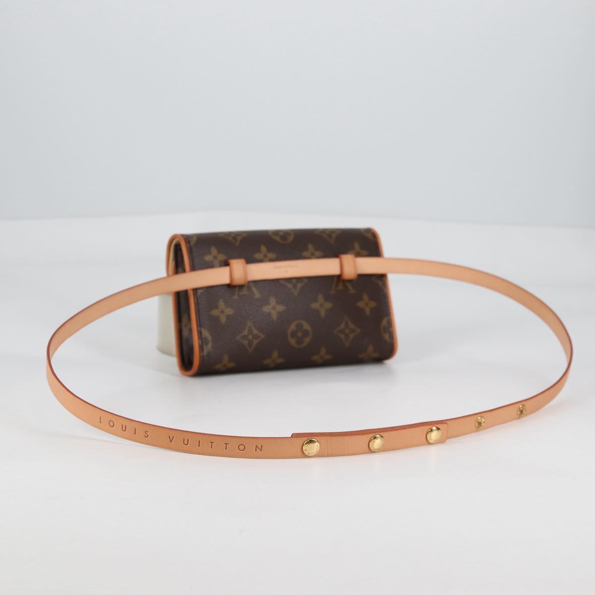LOUIS VUITTON Monogram Pochette Florentine Waist Bag M51855 LV Auth am8911V