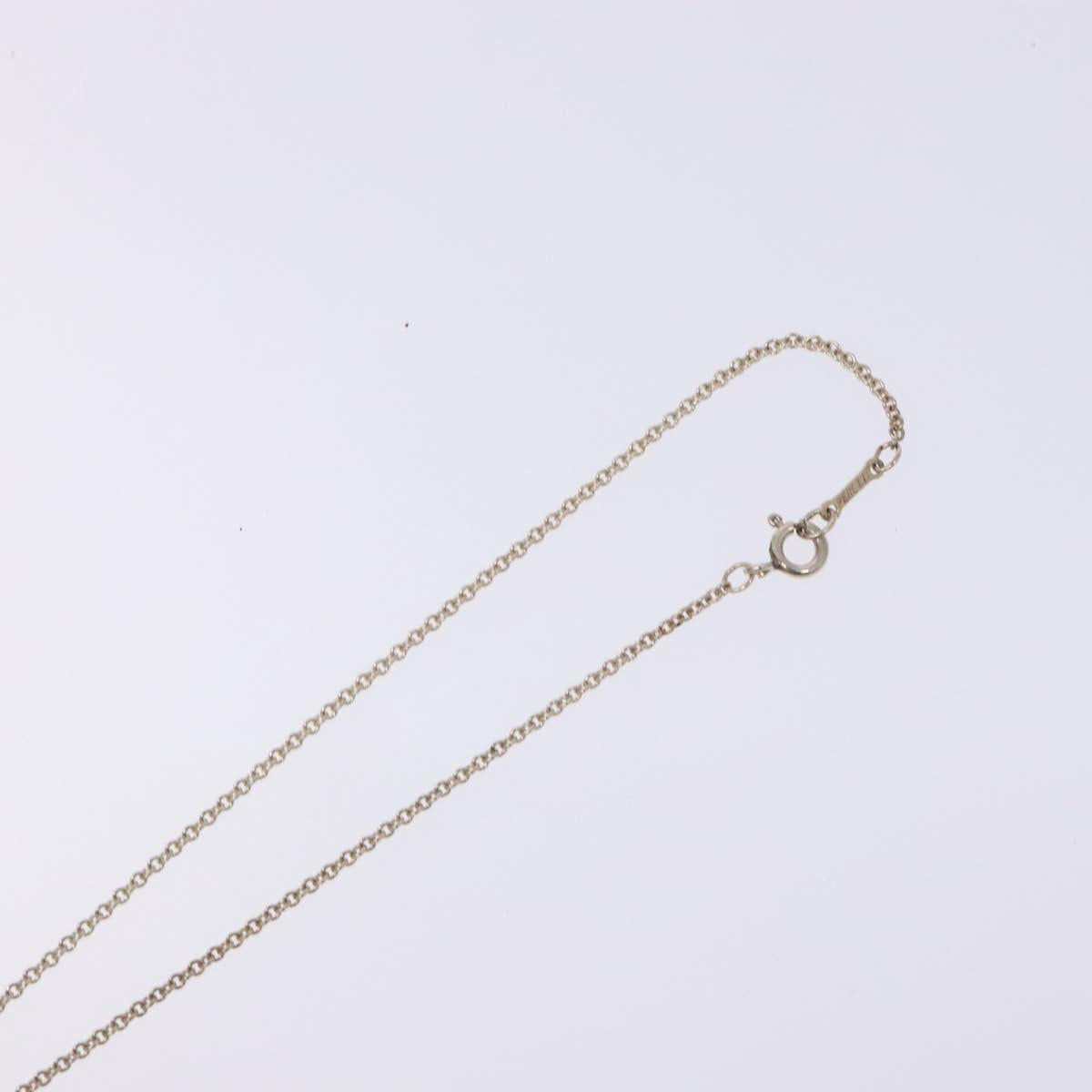 TIFFANY&Co. Open heart Necklace Ag925 Silver Auth am8914