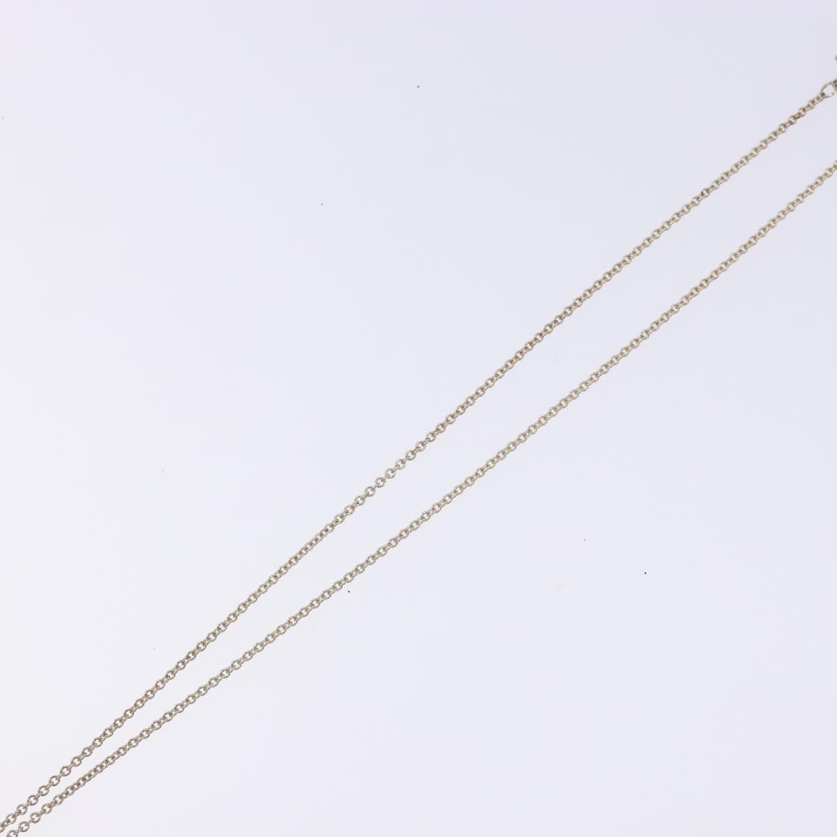 TIFFANY&Co. Open heart Necklace Ag925 Silver Auth am8914