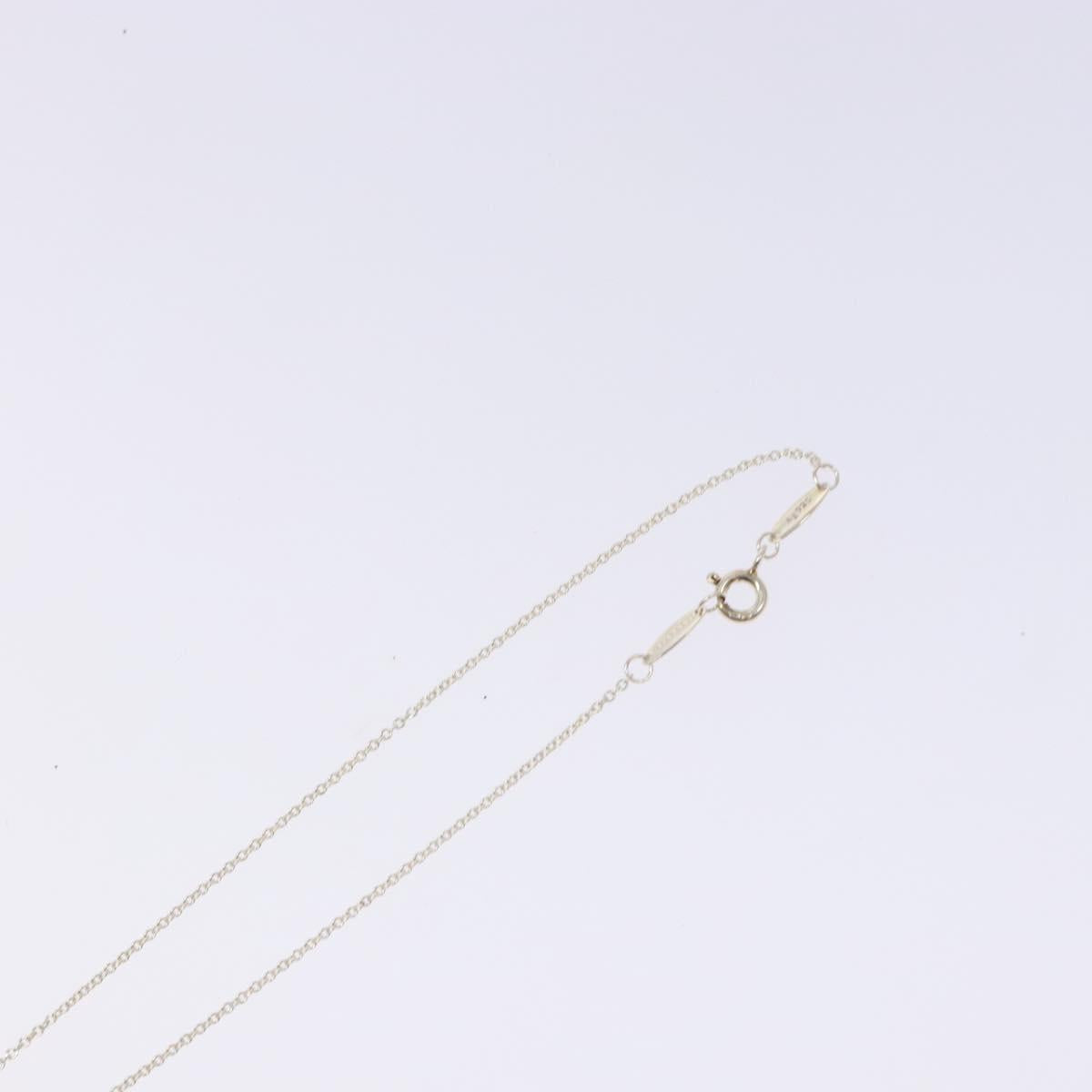 TIFFANY&Co. Open Heart Necklace Ag925 Silver Auth am8917