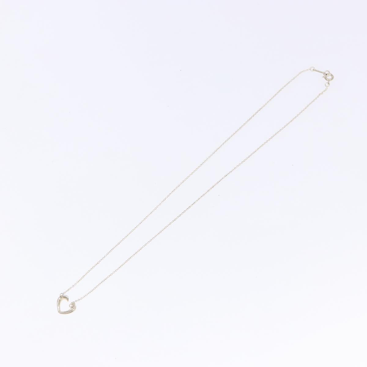 TIFFANY&Co. New Tenderness Heart Necklace Ag925 Silver Auth am8918