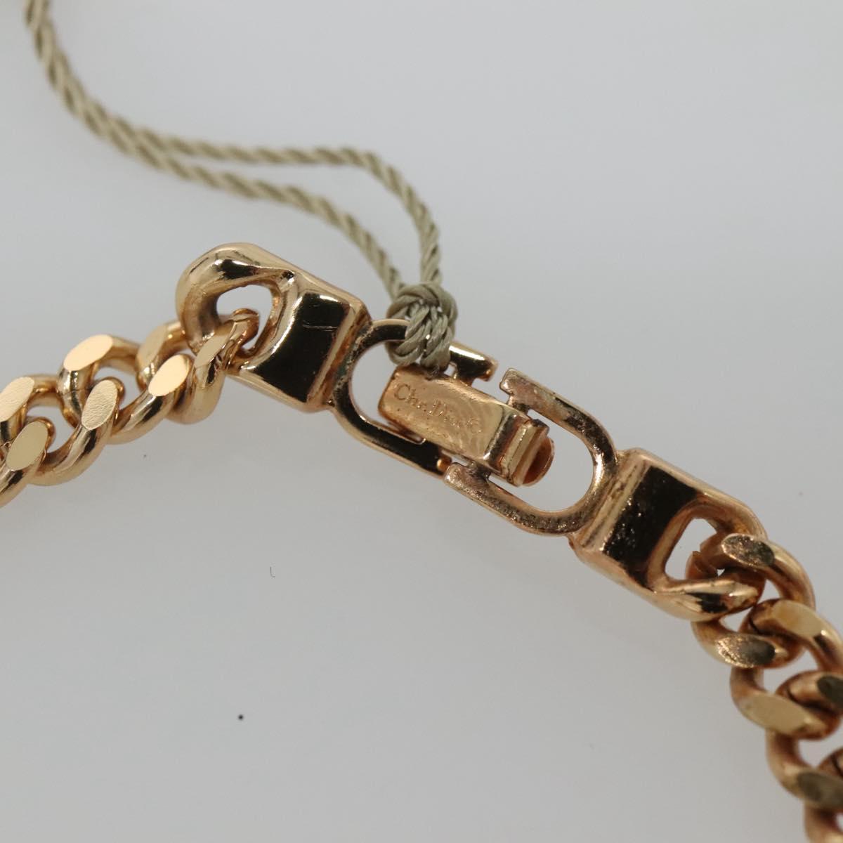 Christian Dior Bracelet Metal Gold Auth am8931