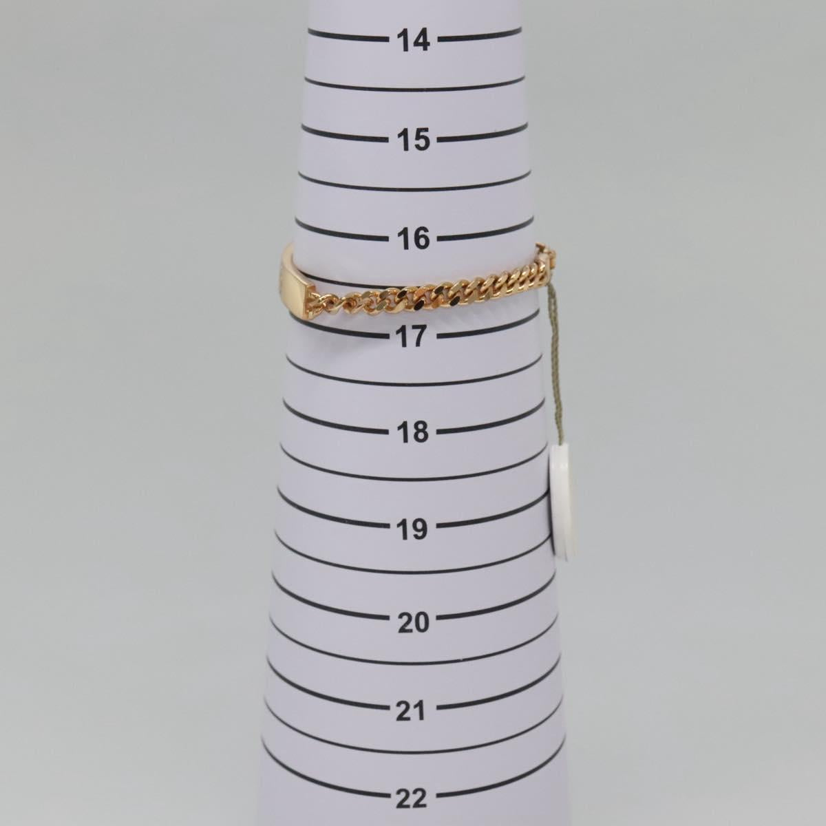 Christian Dior Bracelet Metal Gold Auth am8931