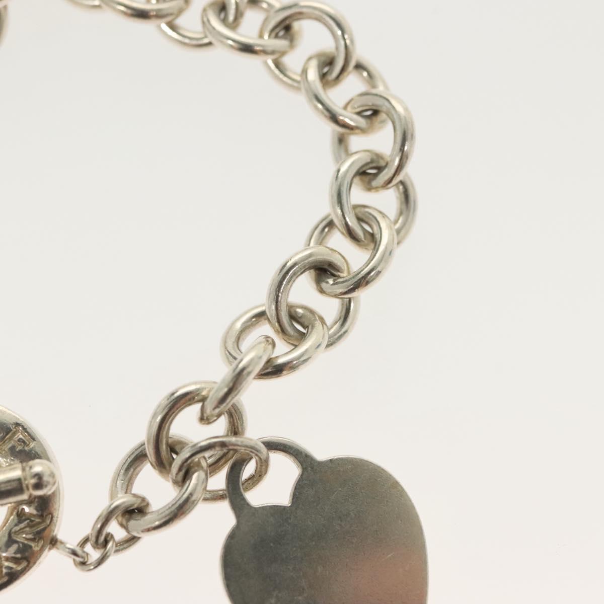 TIFFANY&Co. Toggle heart Bracelet Ag925 Silver Auth am8933V