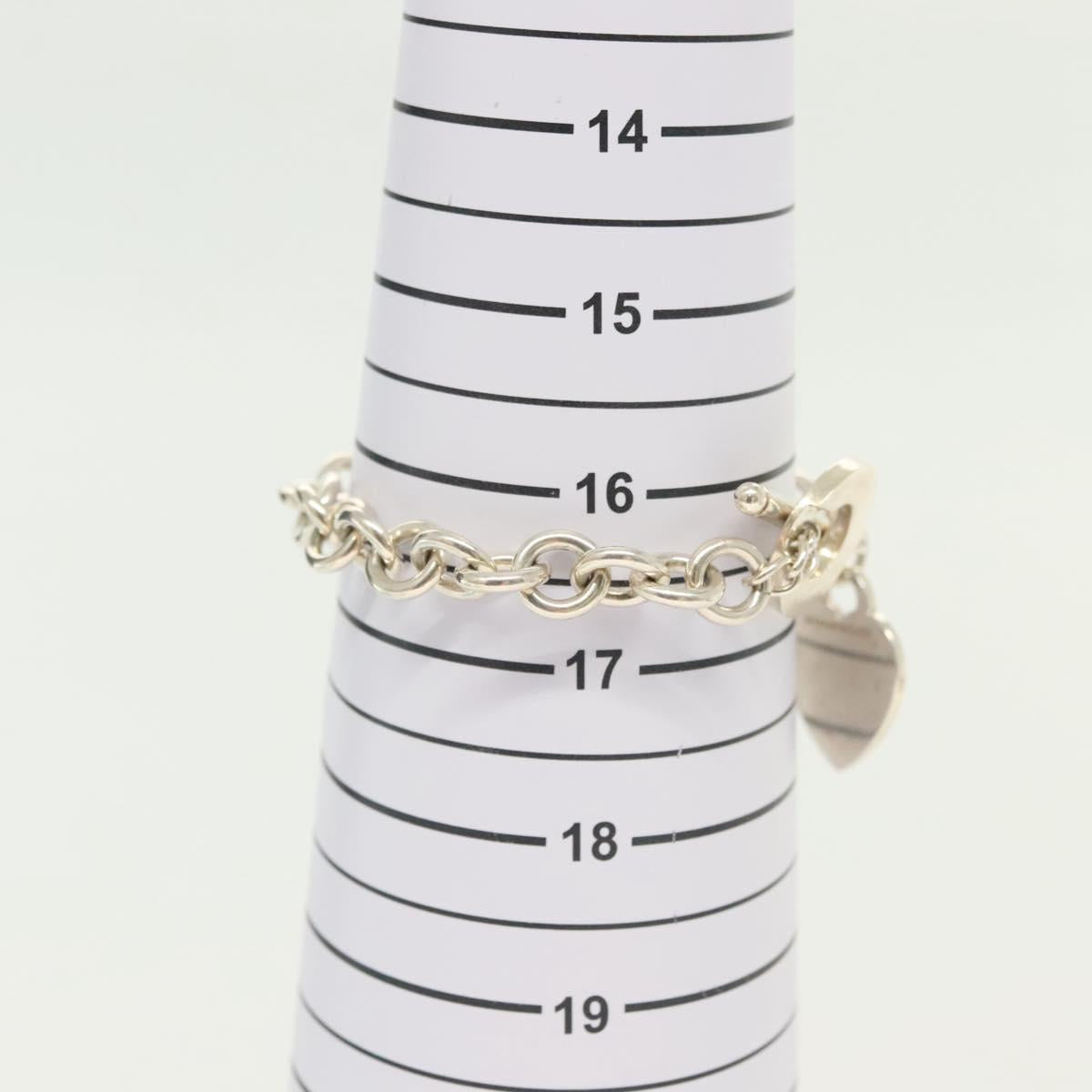 TIFFANY&Co. Toggle heart Bracelet Ag925 Silver Auth am8933V