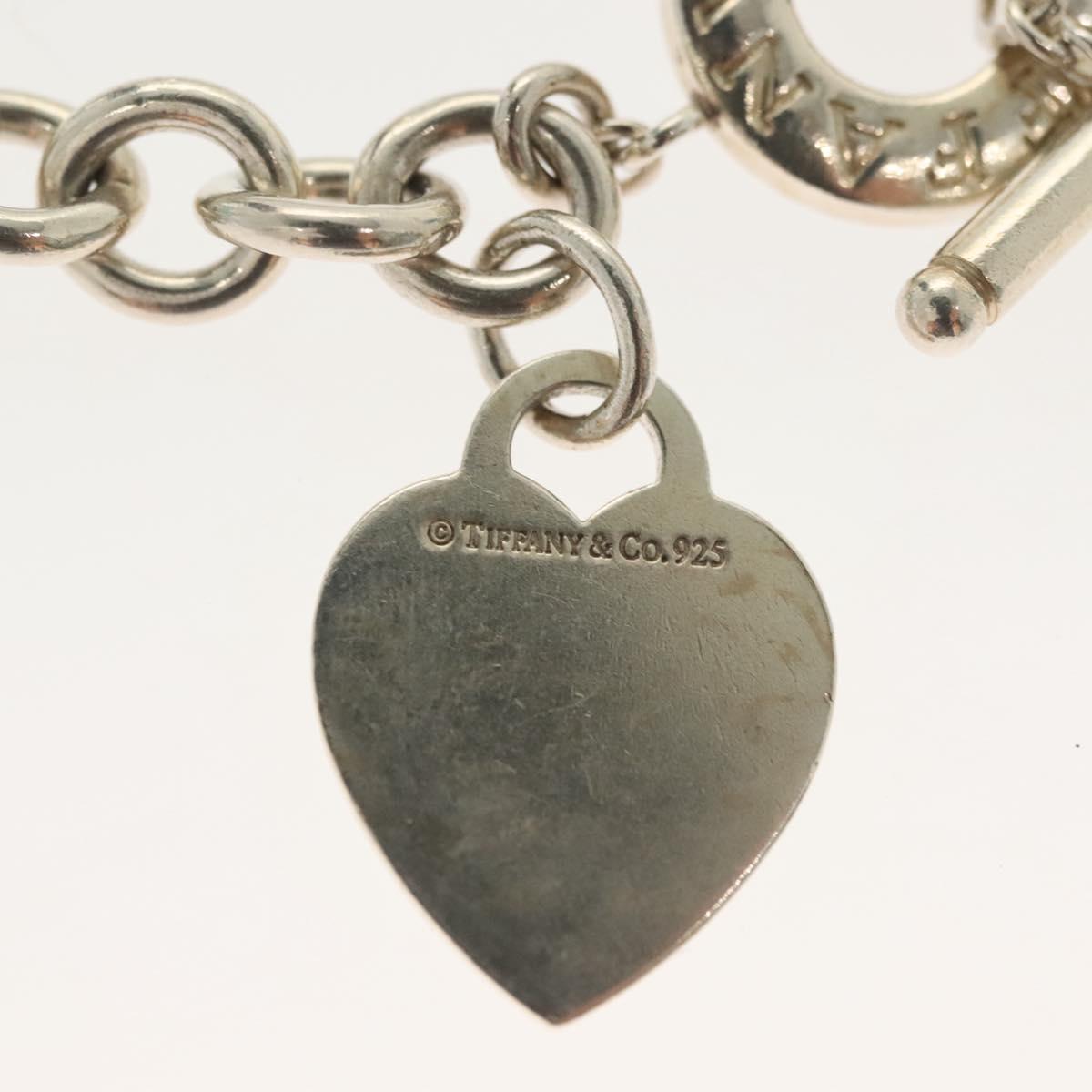 TIFFANY&Co. Toggle heart Bracelet Ag925 Silver Auth am8933V