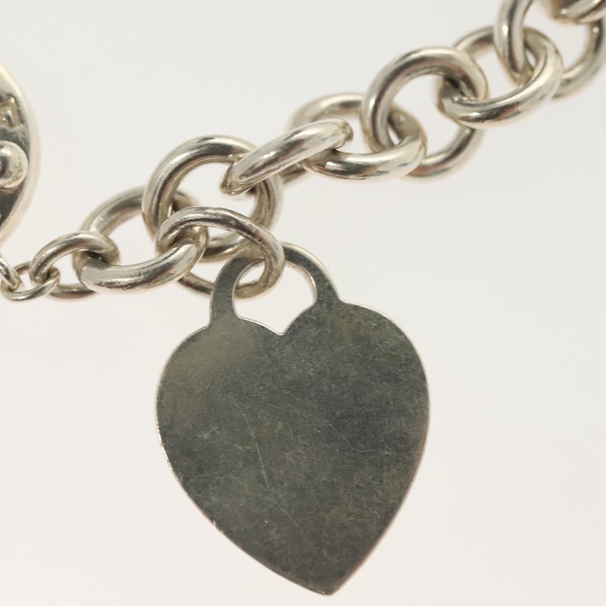 TIFFANY&Co. Toggle heart Bracelet Ag925 Silver Auth am8933V