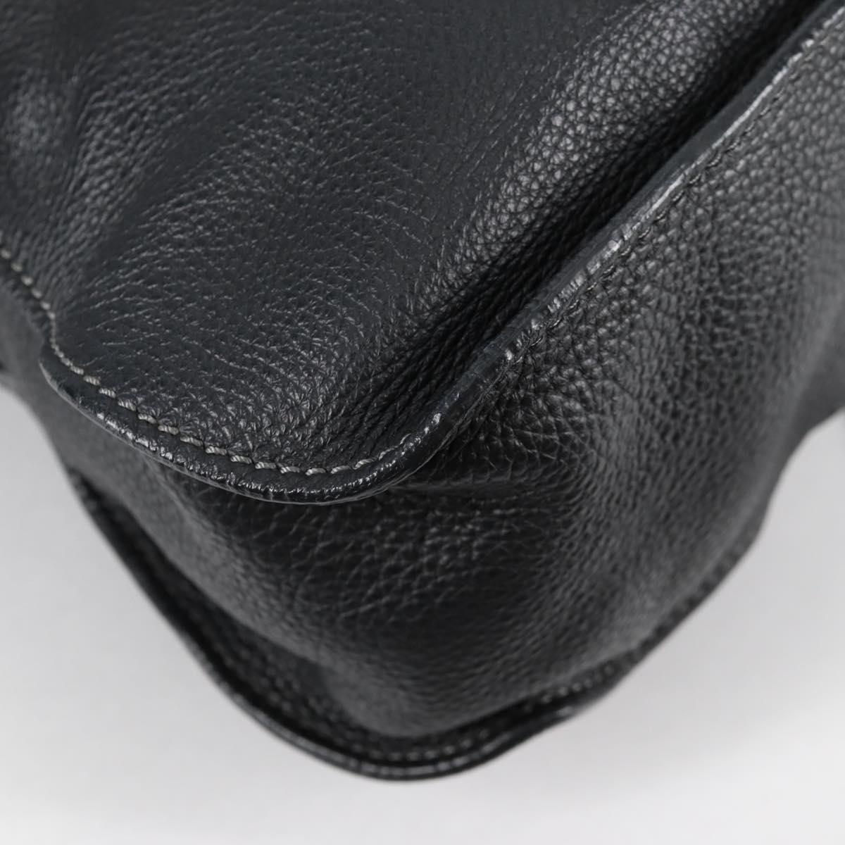 Chloe Mercy Hand Bag Leather 2way Black Gold Auth am8946V