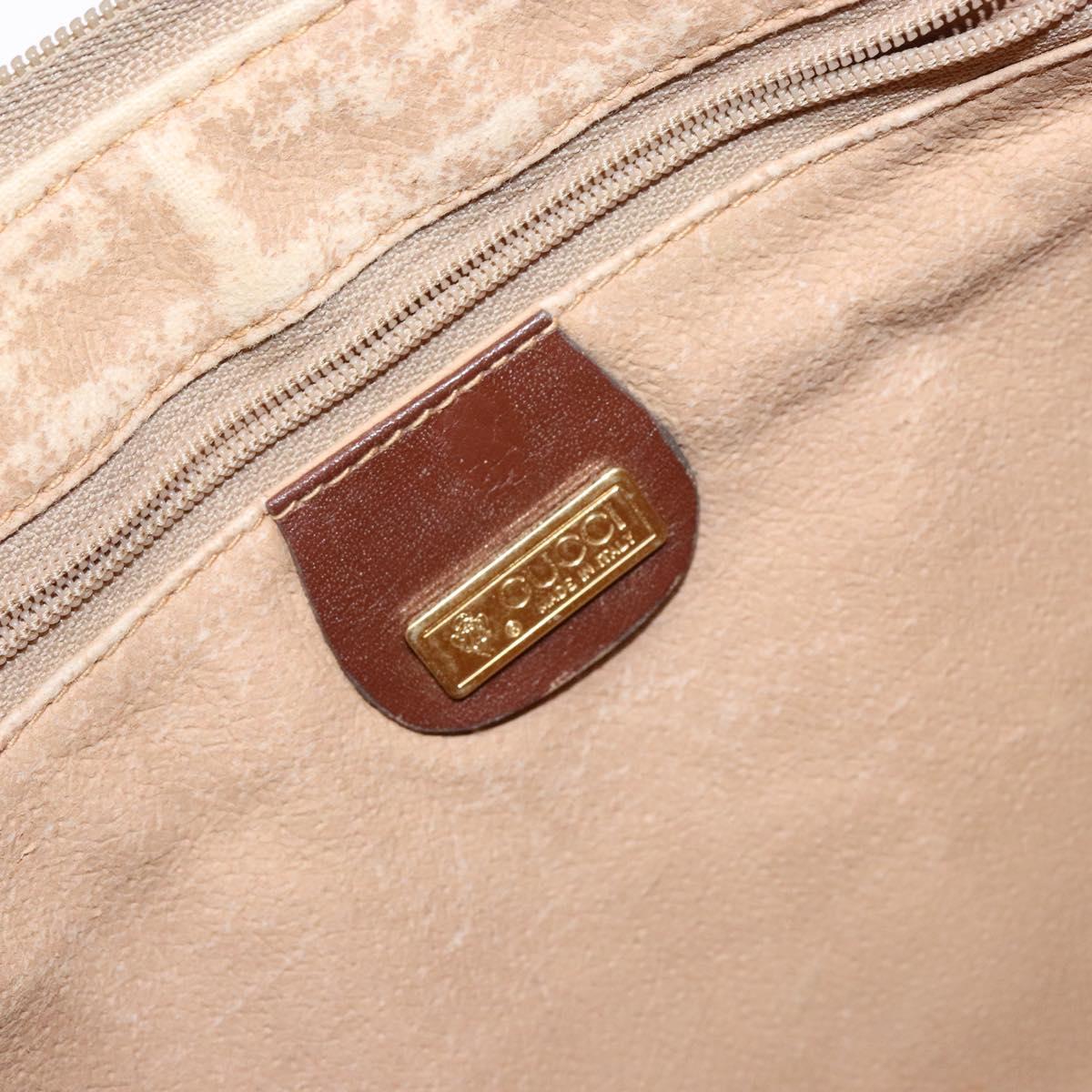 GUCCI Micro GG Supreme Clutch Bag PVC Beige Gold 004 92 0142 Auth am8953