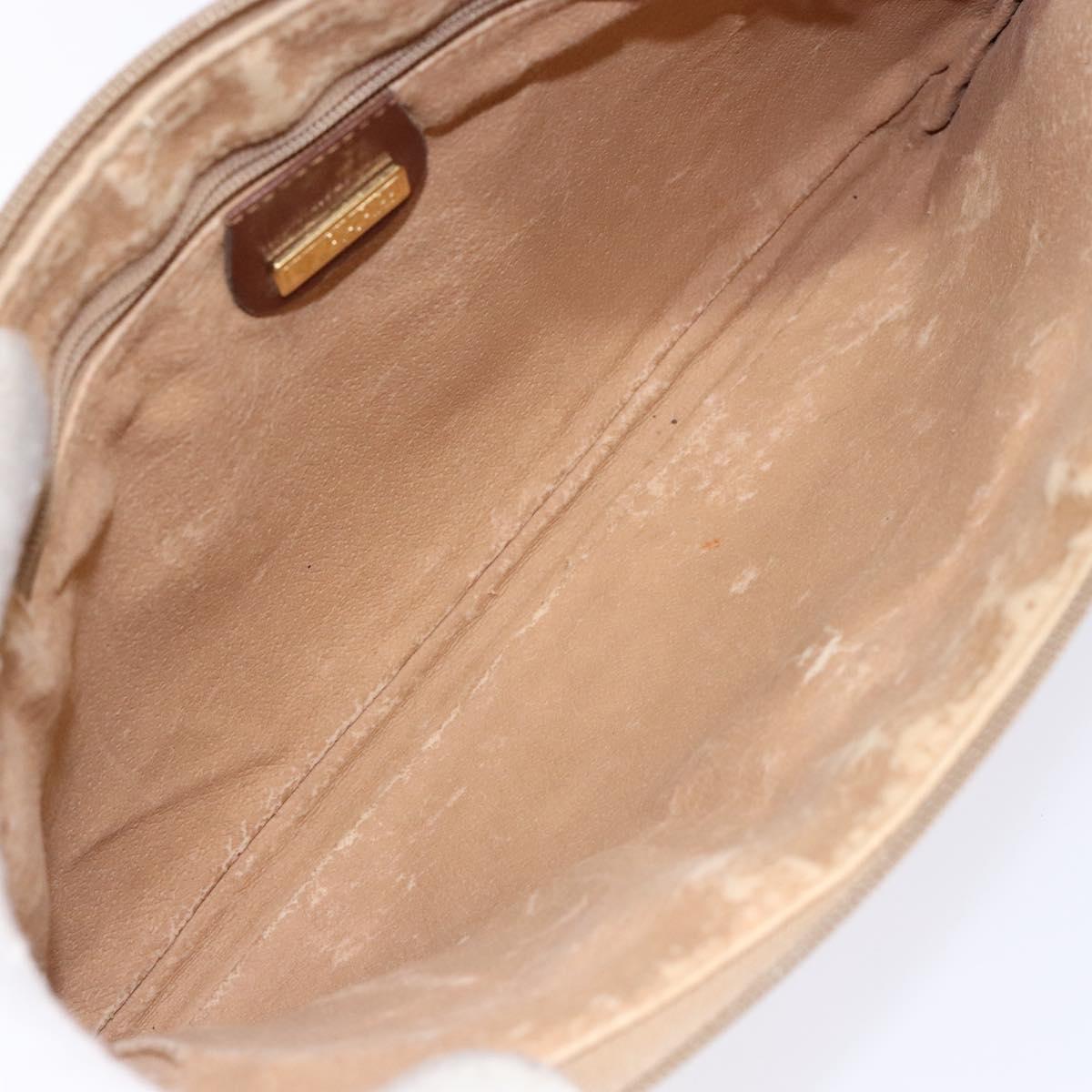 GUCCI Micro GG Supreme Clutch Bag PVC Beige Gold 004 92 0142 Auth am8953