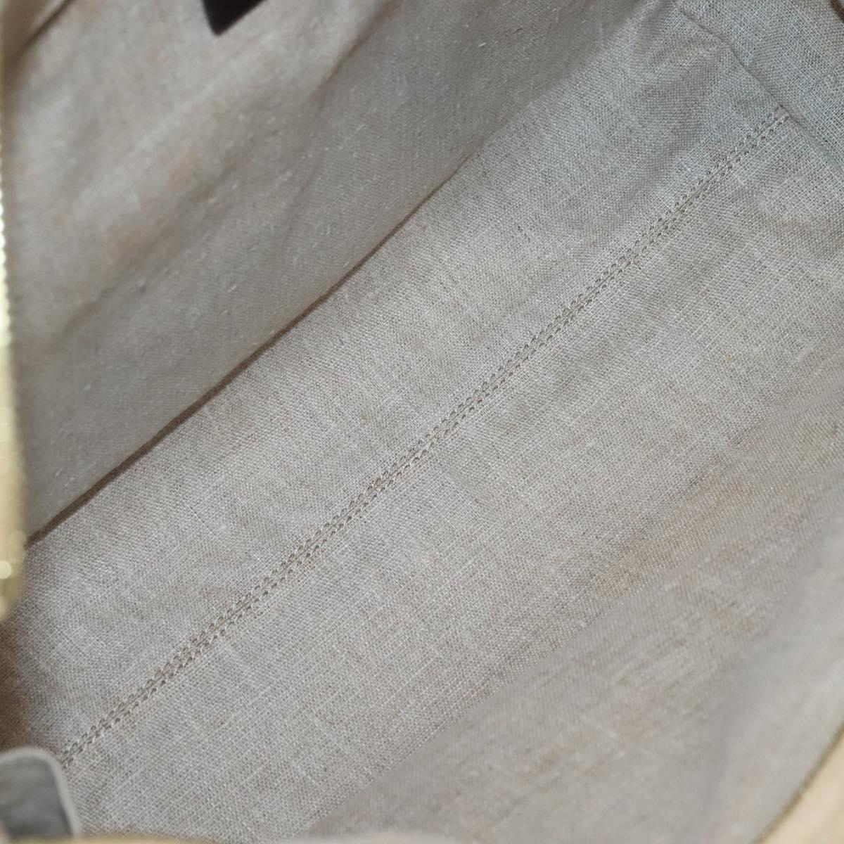 FENDI Pecan Canvas Tote Bag Black Brown Auth am8966