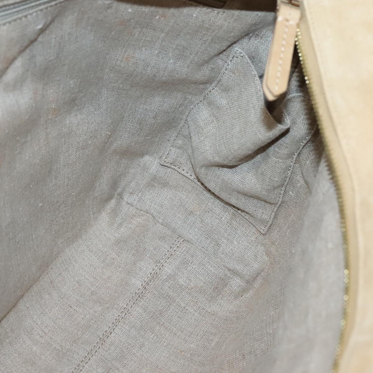 FENDI Pecan Canvas Tote Bag Black Brown Auth am8966