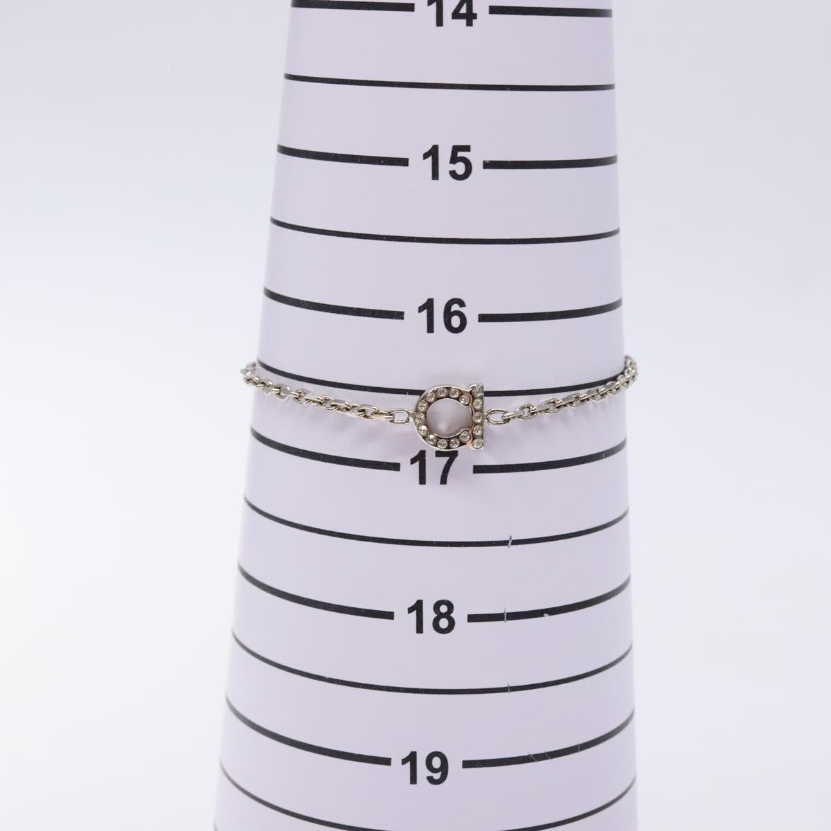 Salvatore Ferragamo Gancini Bracelet metal Silver Auth am8980