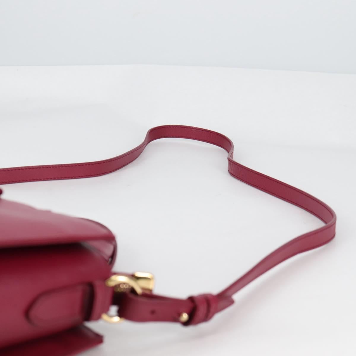 Salvatore Ferragamo Vala Hand Bag Leather 2way Purple Gold Auth am8981V