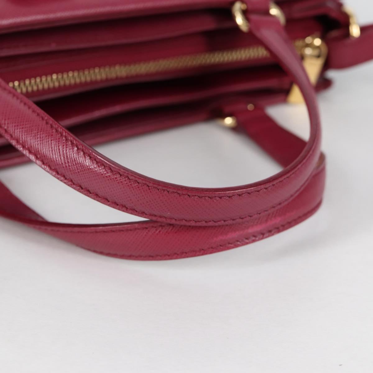 Salvatore Ferragamo Vala Hand Bag Leather 2way Purple Gold Auth am8981V