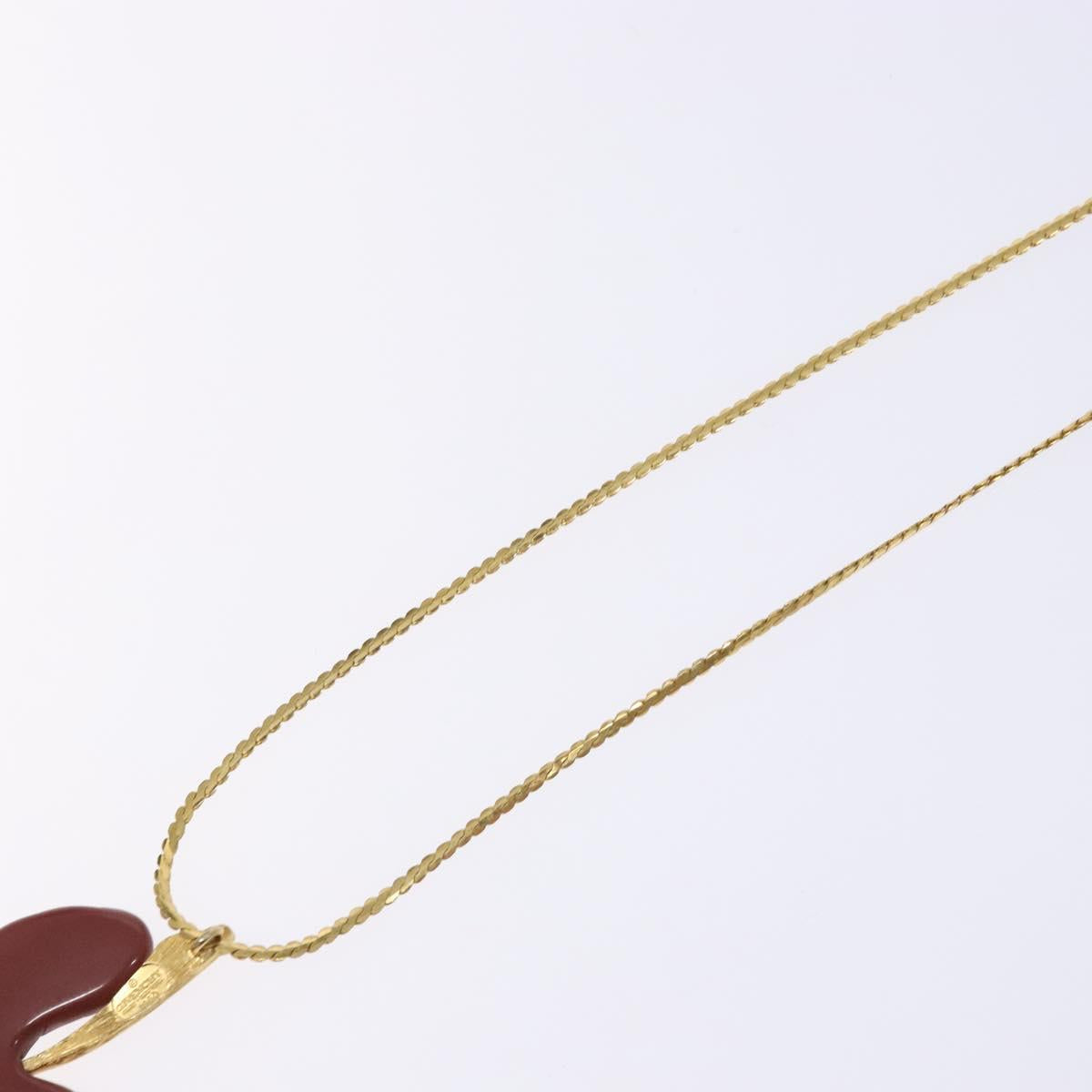 GIVENCHY Necklace Metal Gold Auth am8988
